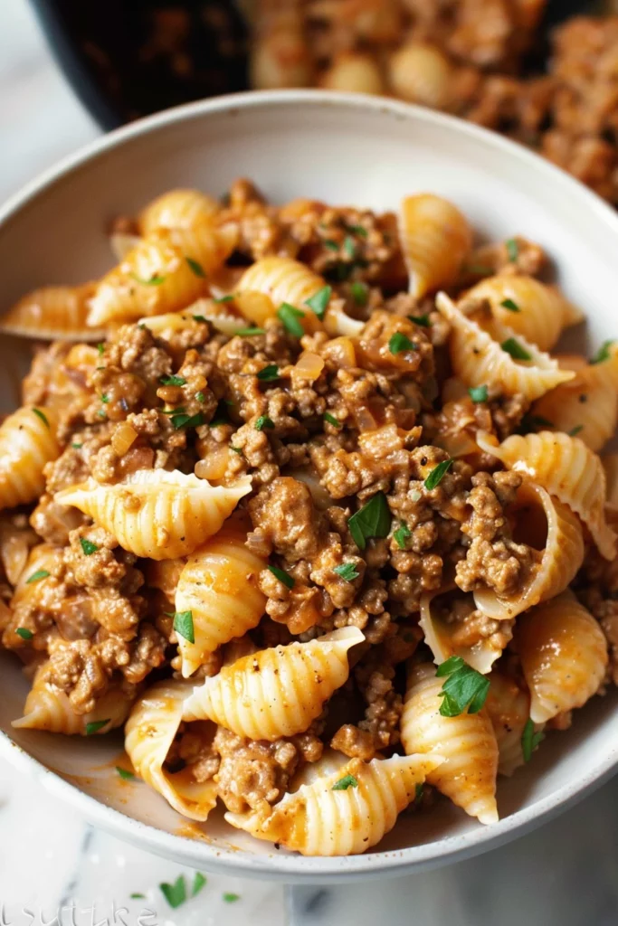 Creamy Beef and Shells: Ultimate Comfort Food Explosion
