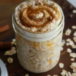 Creamy Cinnamon Roll Overnight Oats