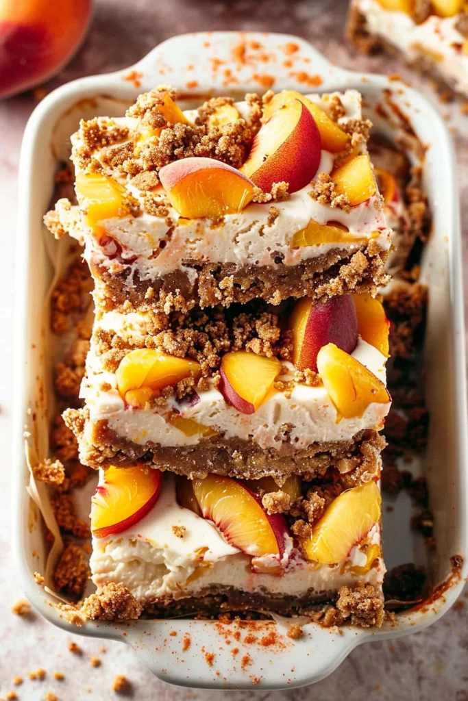 Easy Peach Cheesecake Bars - Irresistibly Creamy Peach Bliss