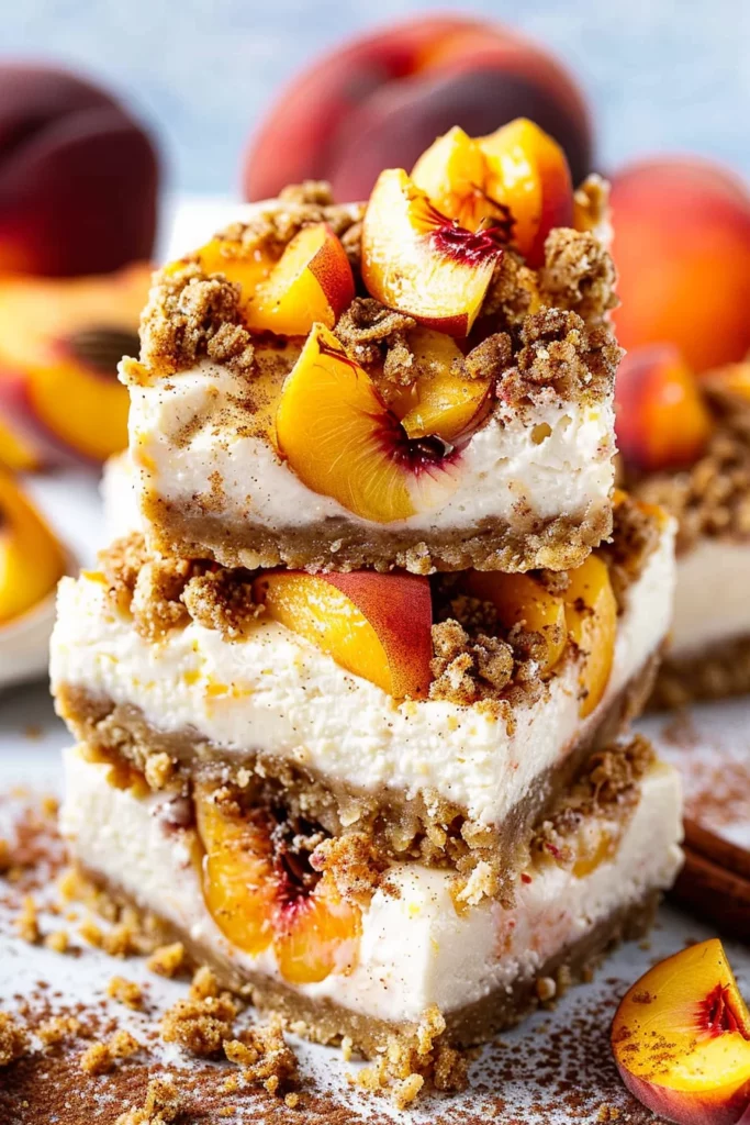 Easy Peach Cheesecake Bars - Irresistibly Creamy Peach Bliss