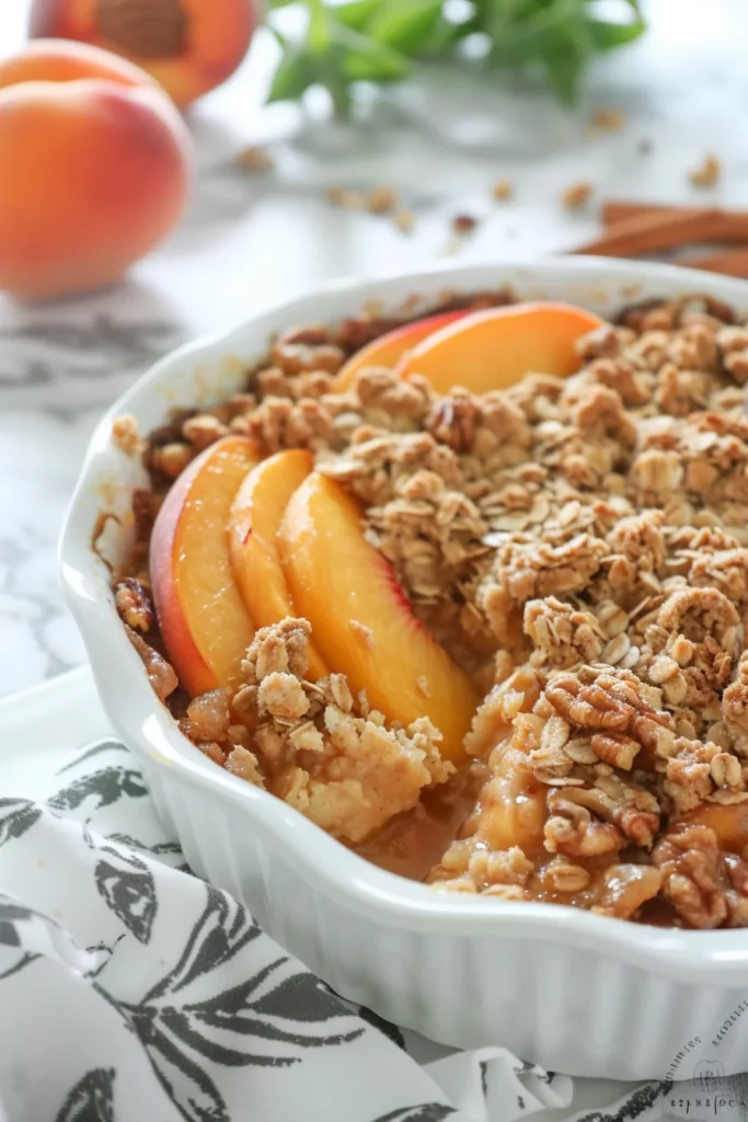 Easy Peach Crisp Recipe: Irresistibly Golden & Juicy