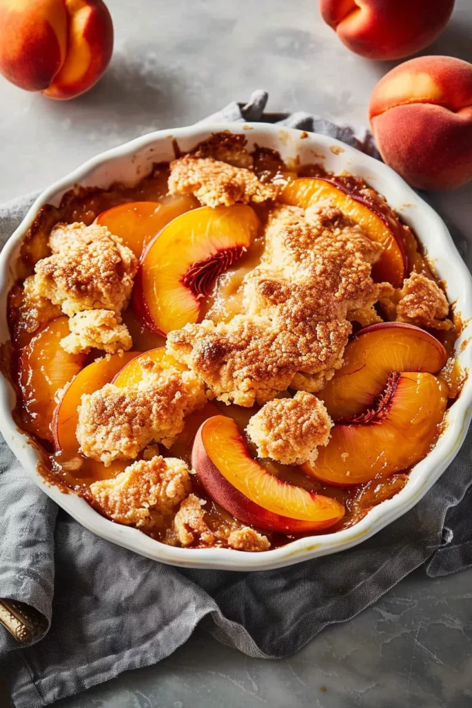 Easy Southern Peach Cobbler: Irresistible Golden Delight