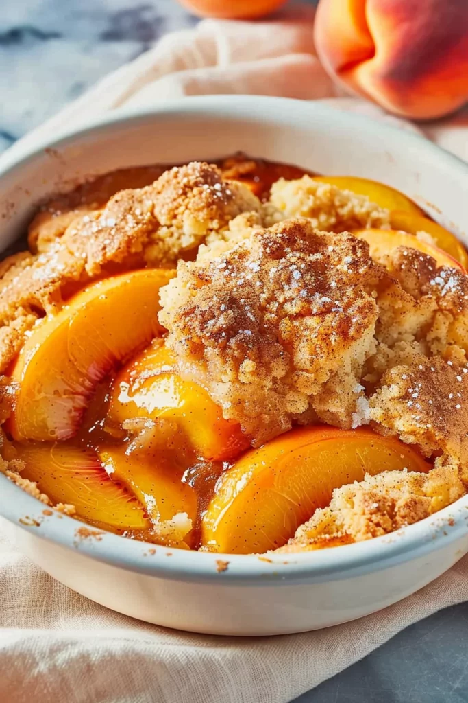 Easy Southern Peach Cobbler: Irresistible Golden Delight