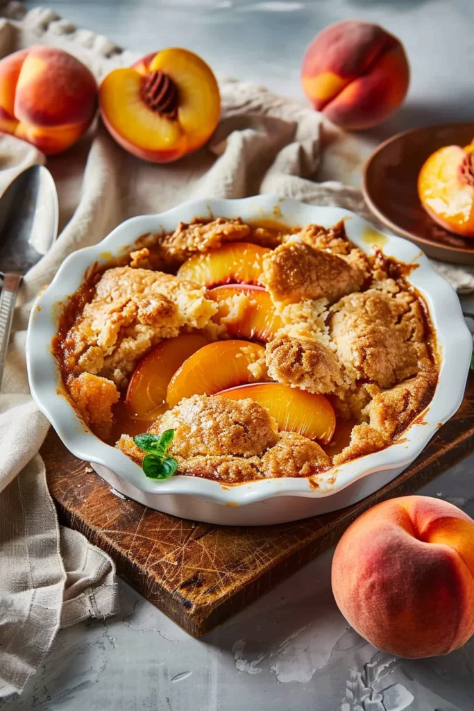 Fresh Southern Peach Cobbler: Heavenly Peach Bliss in Every Bite!