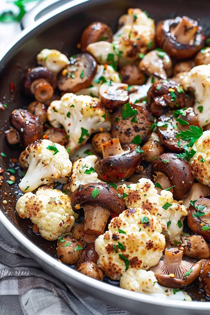 Garlic Cauliflower Mushroom Skillet: Ultimate Savory Delight