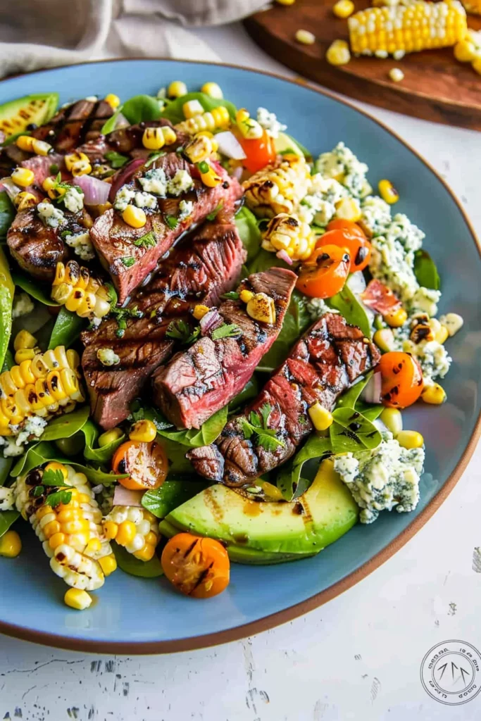 Grilled Balsamic Steak Salad: Heavenly Gorgonzola Delight