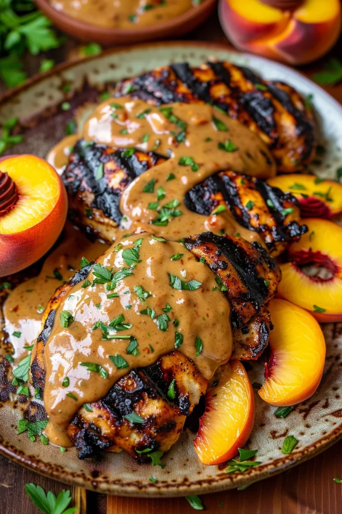 Grilled Chicken With Peach Chipotle Sauce: Taste the Fiery Sweetness
