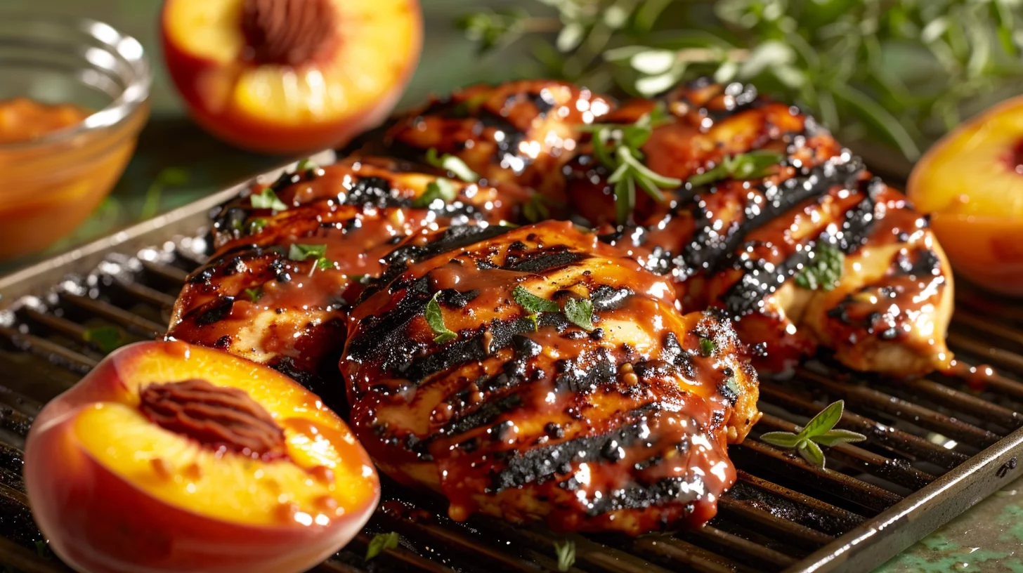 Grilled Chicken With Peach Chipotle Sauce: Taste the Fiery Sweetness