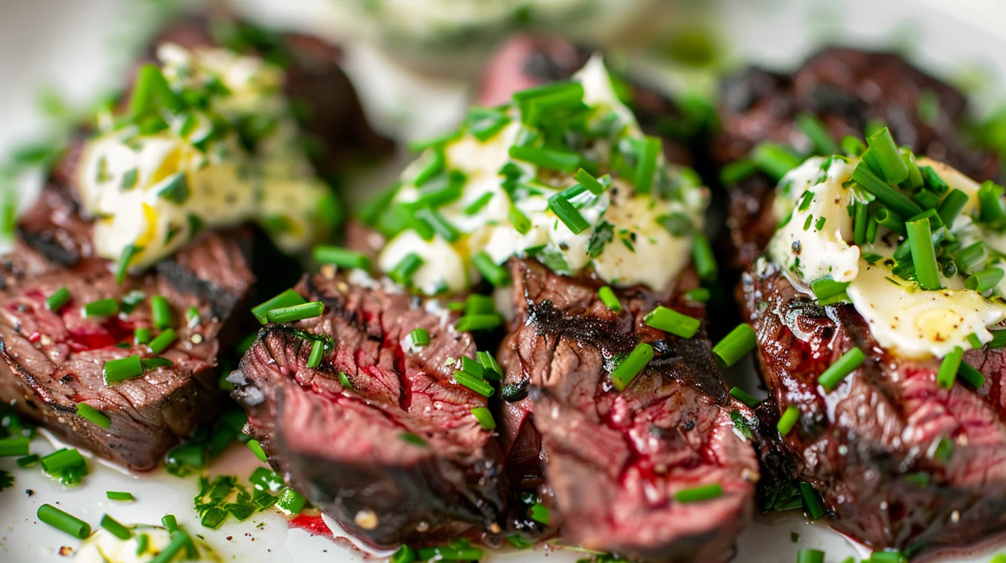Grilled Venison Backstrap With Zesty Cowboy Butter and Fresh Herbs