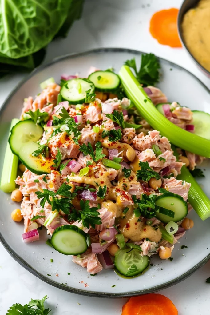 Healthy Tuna Salad with Hummus: Ultimate Protein-Packed Delight