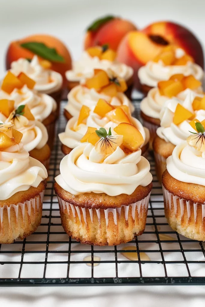 Honey Peach Cream Cheese Cupcakes: Indulge in Decadent Bliss