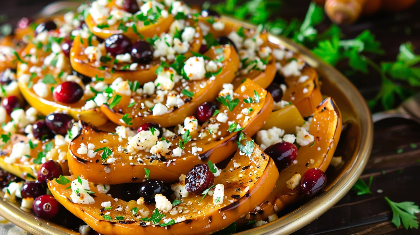 Honey Roasted Butternut Squash With Cranberries and Feta – Taste the Ultimate Autumn Bliss