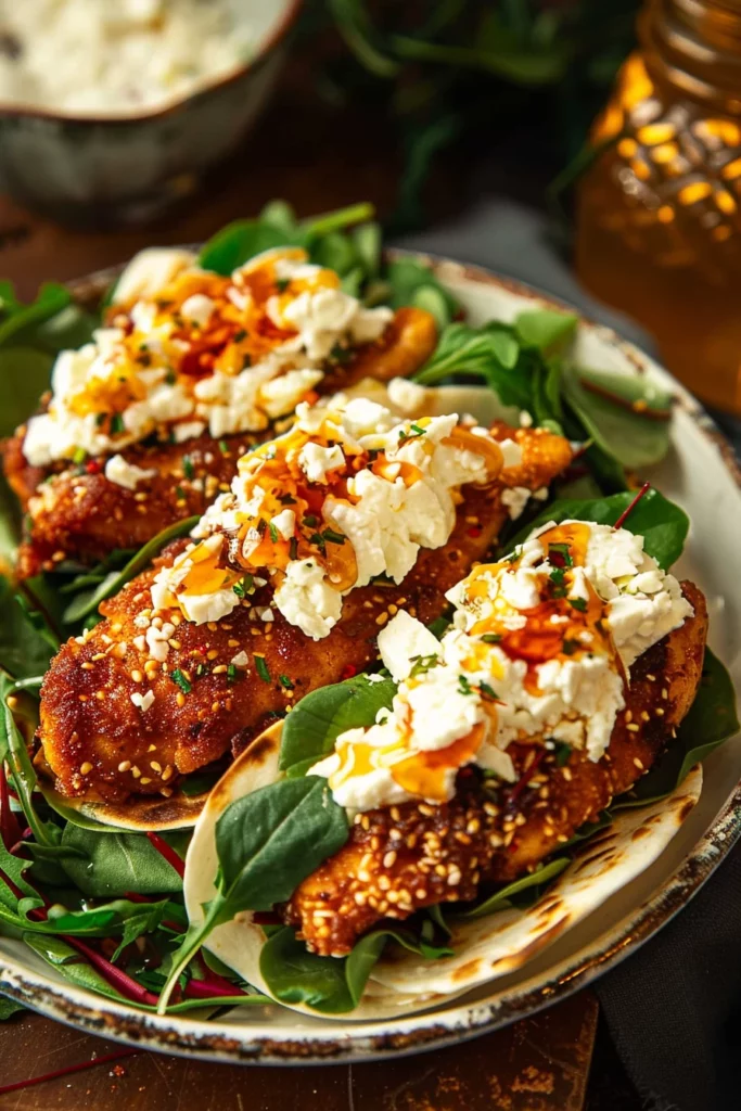 Hot Honey Chicken Wraps With Whipped Feta - Unleash the Ultimate Flavor Explosion