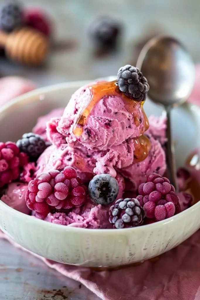 Instant Frozen Berry Yogurt: Creamy Bliss in 20 Seconds