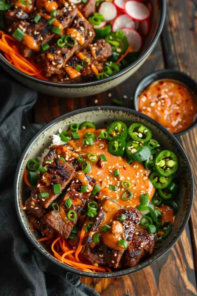Korean Beef Bulgogi Bowls With Creamy Gochujang Sauce: Unleash the Fiery Flavor 12 Korean Beef Bulgogi Bowls With Creamy Gochujang Sauce: Unleash the Fiery Flavor