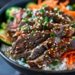 Korean Beef Bulgogi Bowls With Creamy Gochujang Sauce