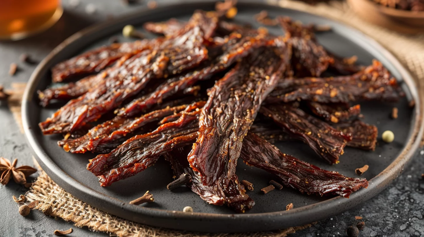 Maple Apple Cider Venison Jerky With Fall Spices