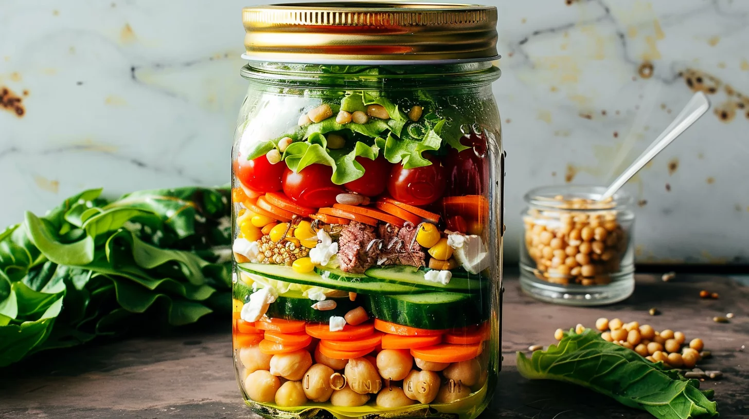 Mason Jar Salad Prep