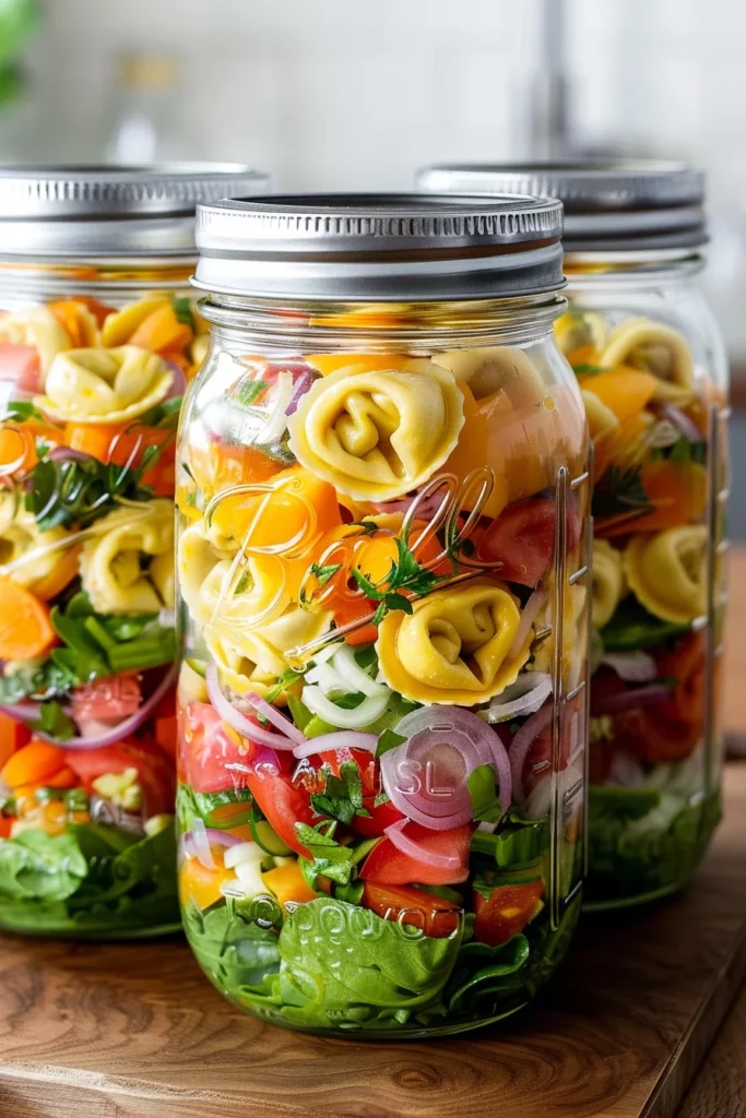 Mason Jar Salad with Tortellini: Taste the Ultimate Flavor Explosion