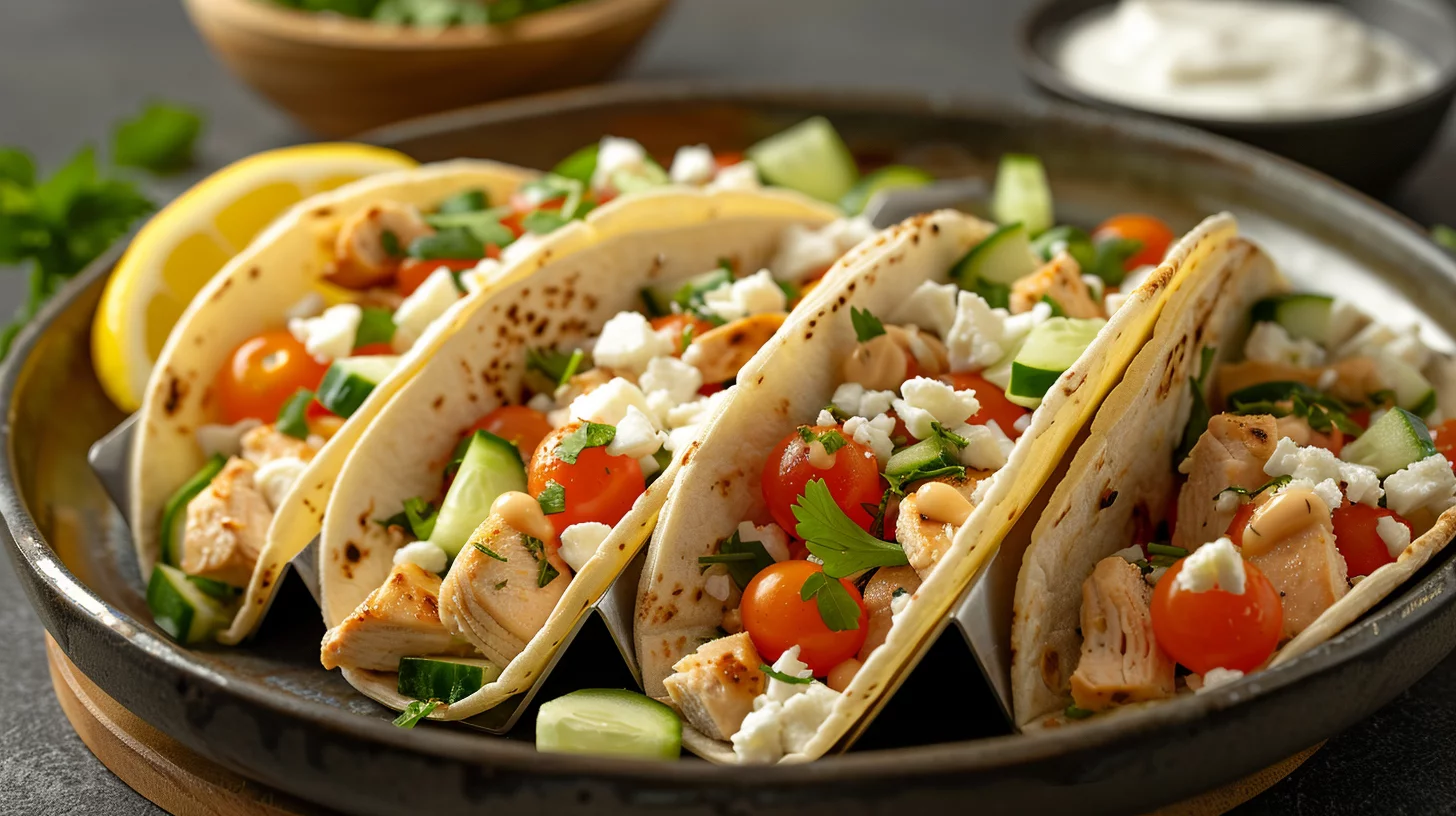 Mediterranean Chicken Tacos