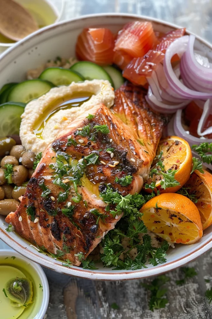 Mediterranean Salmon Bowl: Elevate Your Meal with Exotic Flavors