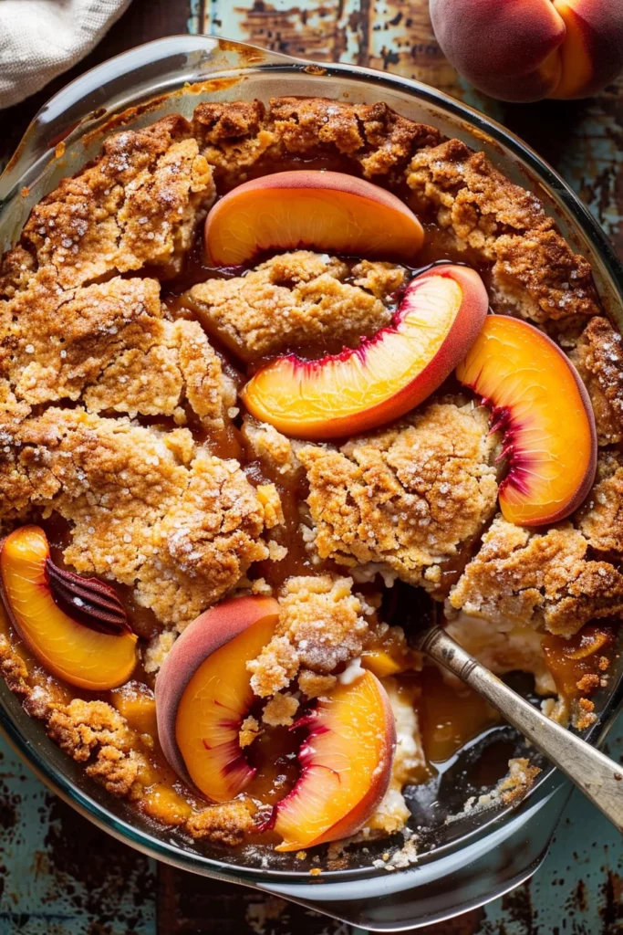 Old School Easy Brown Sugar Peach Cobbler: Irresistibly Decadent Peach Perfection