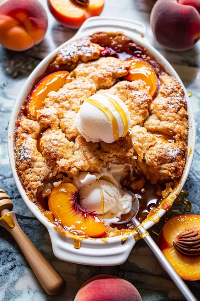 Old School Easy Brown Sugar Peach Cobbler: Irresistibly Decadent Peach Perfection