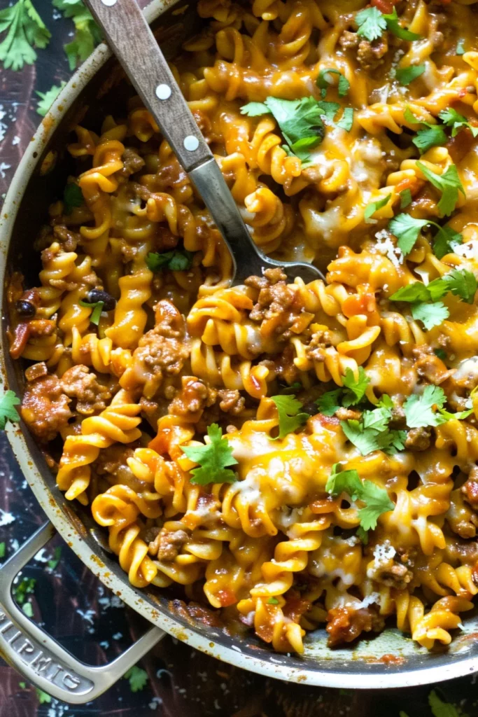 One-Pot Cheesy Taco Pasta: Ultimate Comfort Food Delight