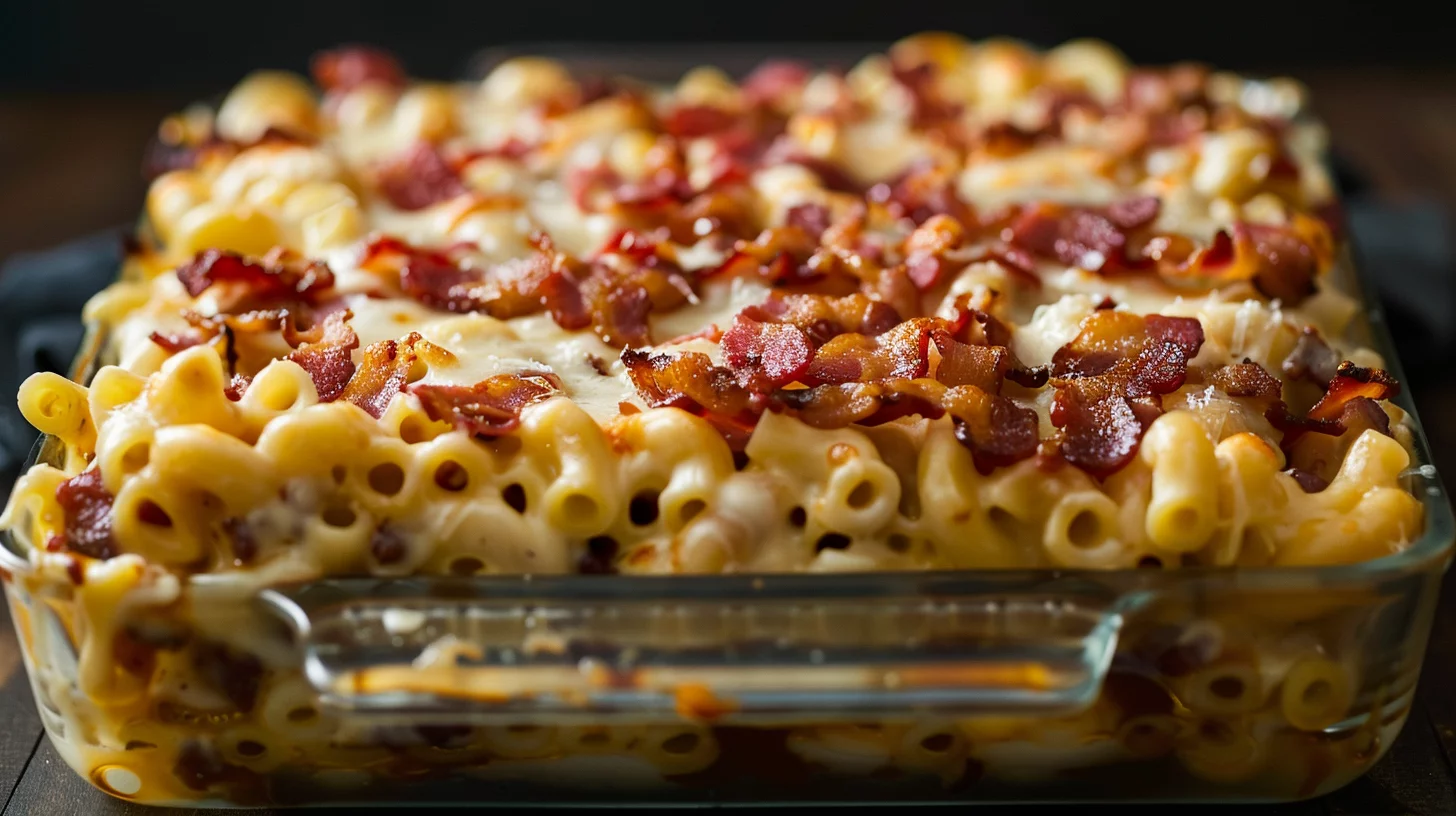 Ooey Gooey Bbq Bacon Mac n Cheese Lasagna