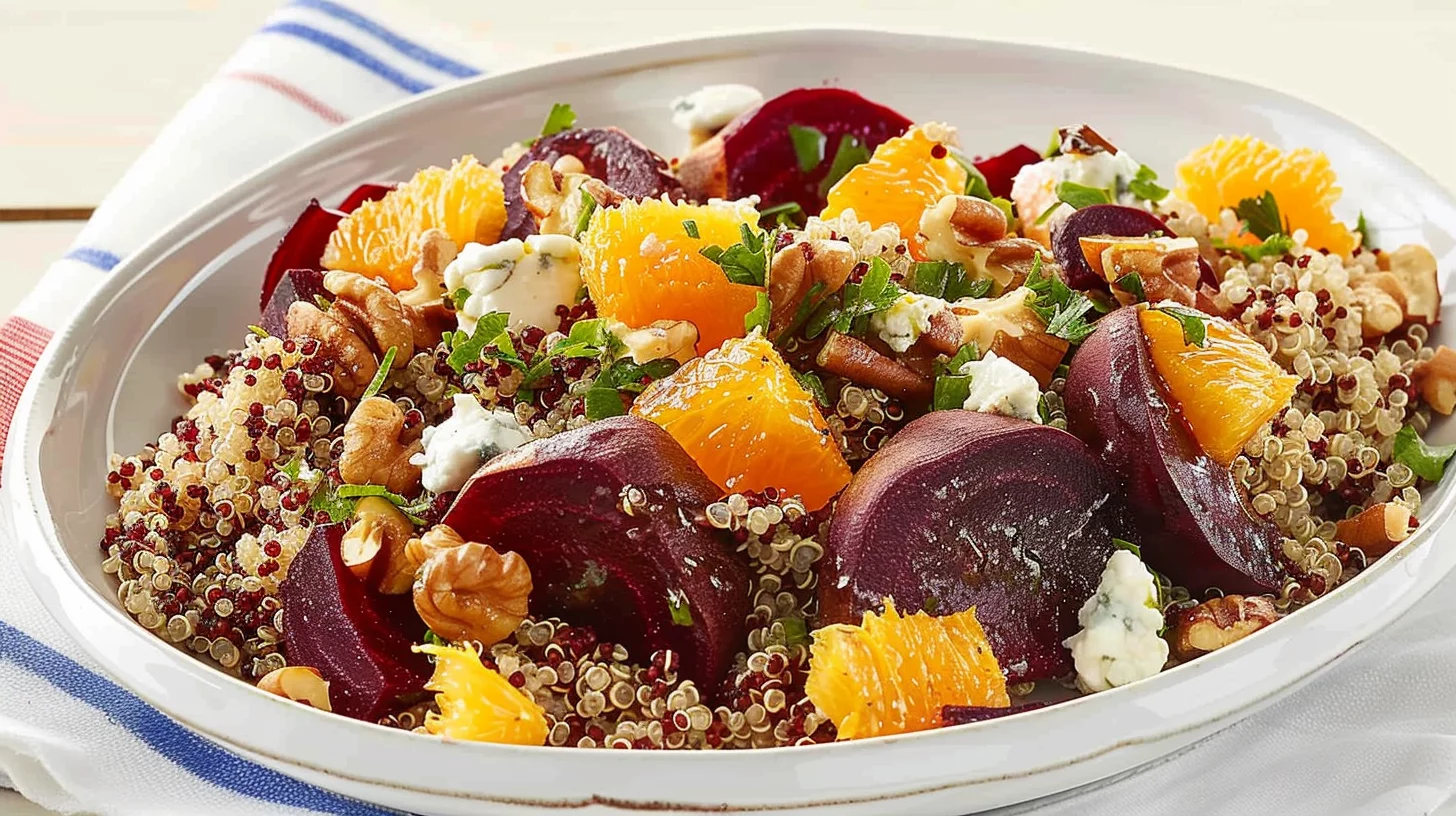 Orange Balsamic Beet and Quinoa Salad