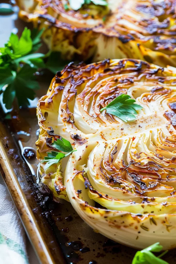 Oven Roasted Garlic Cabbage Steaks: Irresistibly Crispy and Flavorful