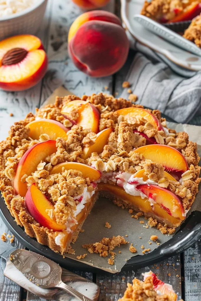 Peaches and Cream Crumble Bars: Irresistible Peach Perfection