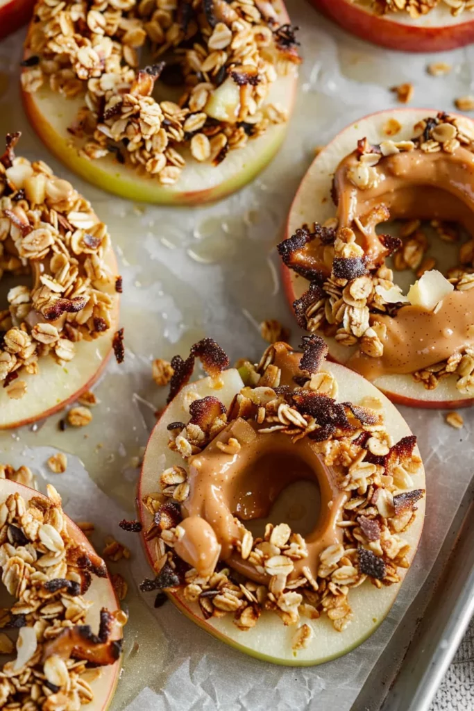 Peanut Butter Granola Apple Rings: Irresistible Crunchy Delight