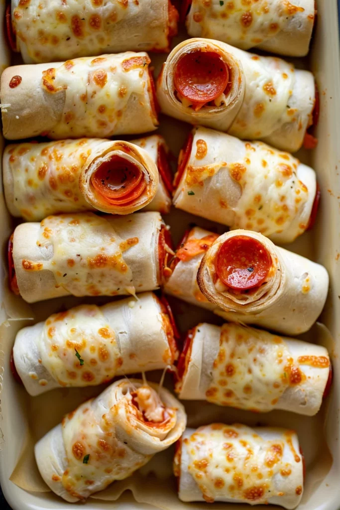 Pizza Roll Ups: Cheesy Pepperoni Delight in Every Bite!