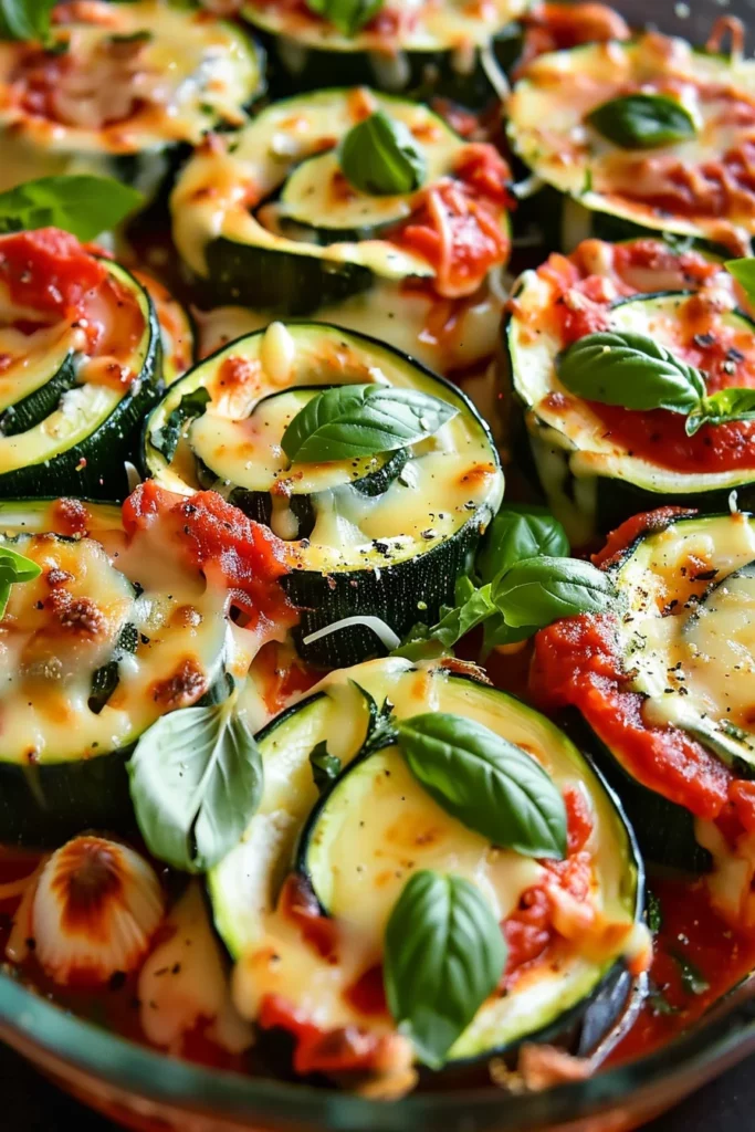 Roasted Veggie Melts With Ricotta and Marinara: Ultimate Cheesy Zucchini Rolls