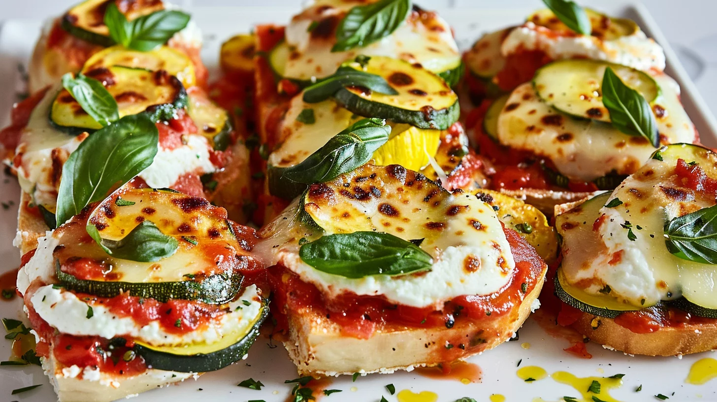 Roasted Veggie Melts With Ricotta and Marinara