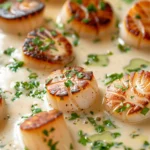 Scallops with Cream Sauce