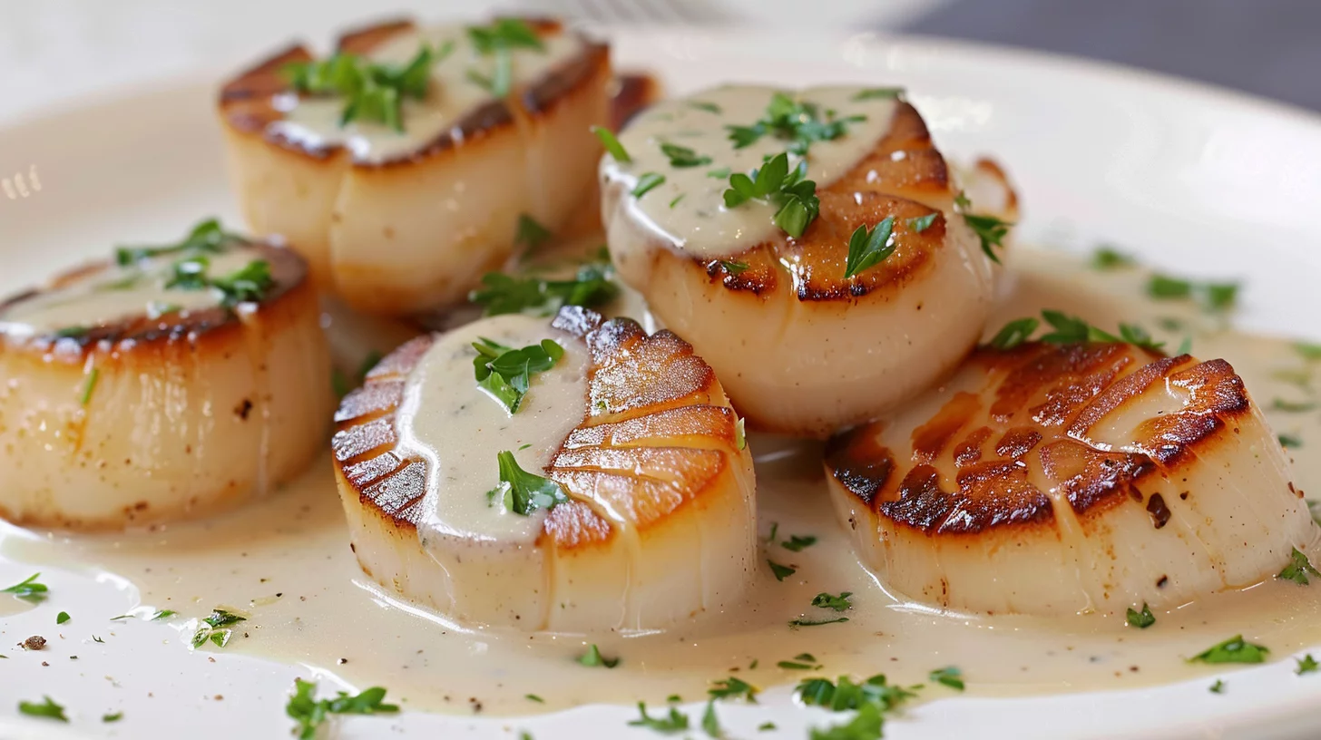 Scallops with Cream Sauce