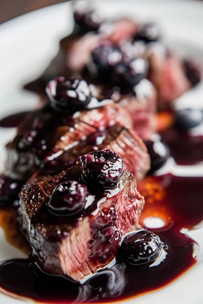 Scandinavian-Style Venison Tenderloin With Blueberry: Exquisite Roast with Divine Blueberry Glaze