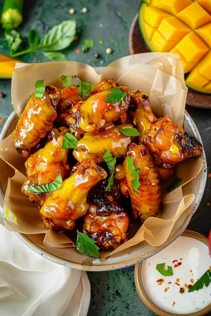 Sticky Mango Habanero Chicken Bites: Fiery Bliss for Your Taste Buds