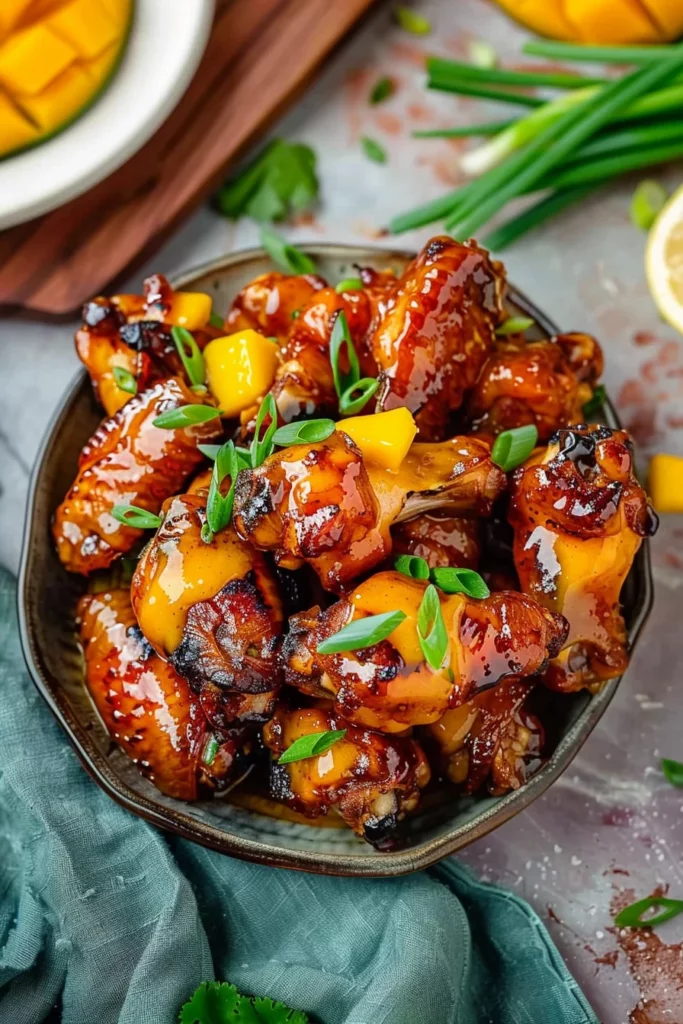 Sticky Mango Habanero Chicken Bites: Fiery Bliss for Your Taste Buds