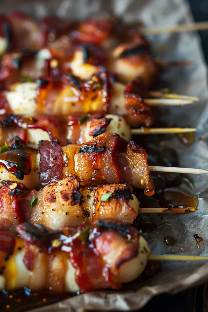 Summer Bacon Mozzarella Poppers With Jalapeño Honey Drizzle : Irresistible Jalapeño Honey Bliss 12 Summer Bacon Mozzarella Poppers With Jalapeño Honey Drizzle : Irresistible Jalapeño Honey Bliss