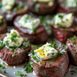 Summer Herb Cowboy Butter Venison Backstrap Medallions
