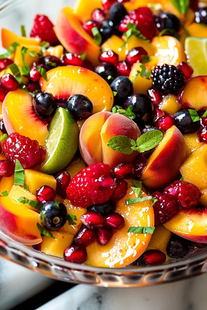 Summer Peach Fruit Salad: Bursting with Freshness and Flavor