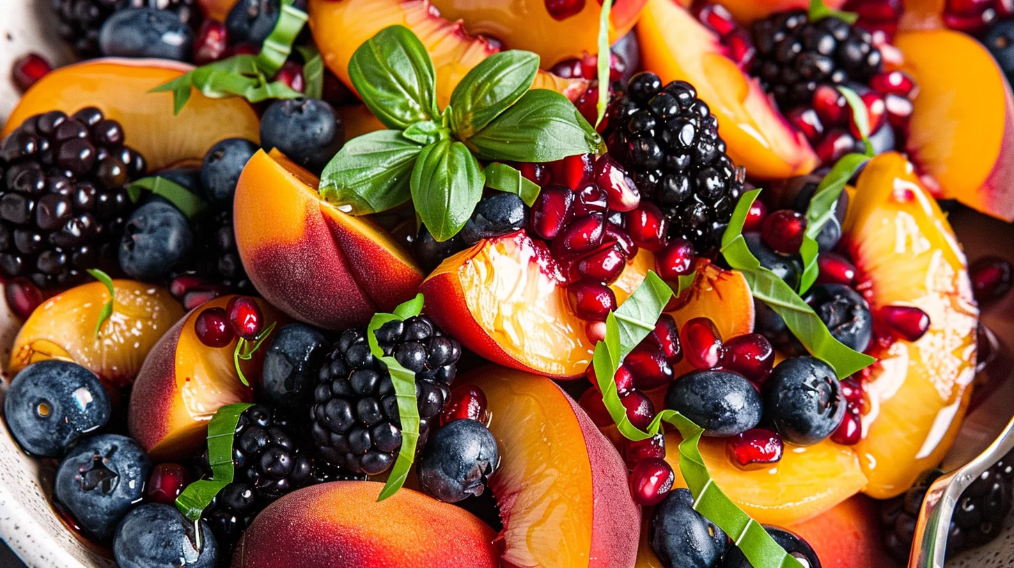 Summer Peach Fruit Salad