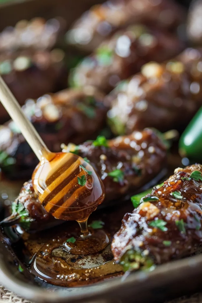 Sweet and Spicy Venison Jalapeño Poppers With Honey Drizzle Flavor Explosion 12 Sweet and Spicy Venison Jalapeño Poppers With Honey Drizzle Flavor Explosion