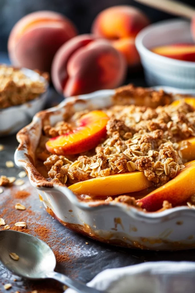 The Best Peach Crisp: Irresistibly Crispy Peach Perfection