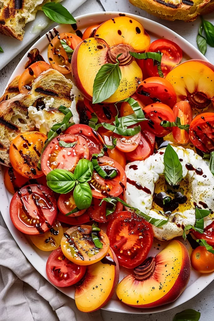Tomato Peach and Burrata Salad: The Ultimate Summer Delight