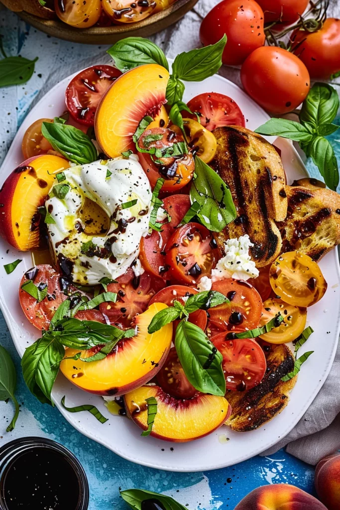 Tomato Peach and Burrata Salad: The Ultimate Summer Delight