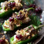 Venison Jalapeño Poppers With Cranberry Goat Cheese